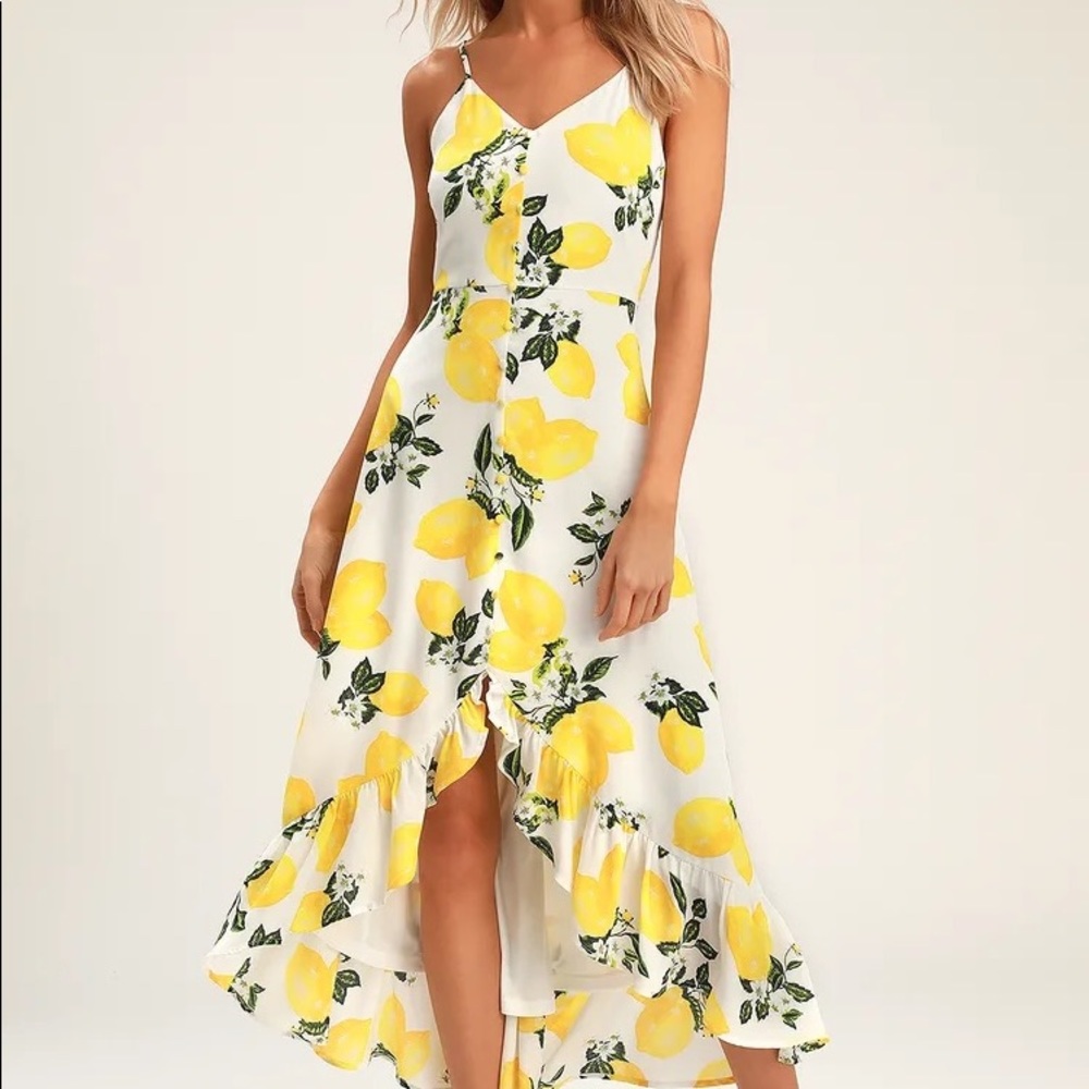 NWT Lulus Lemon Dress